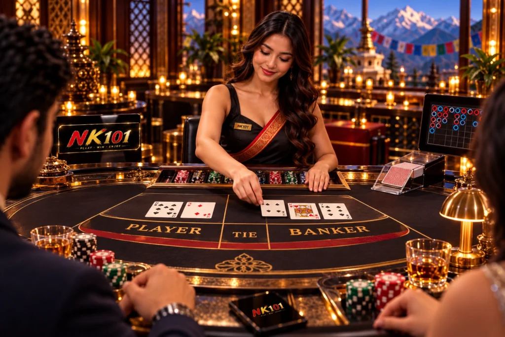 Baccarat in casino NK101
