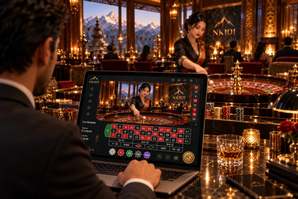 Online and live roulette NK101